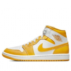 Nike Air Jordan 1 Mid Tops Retro Koripallokengät Naisille Kulta