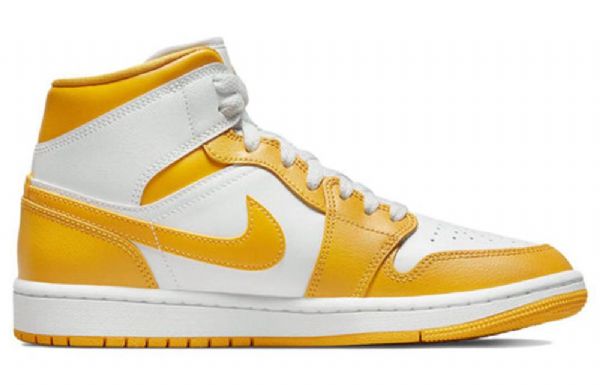 Nike Air Jordan 1 Mid Tops Retro Koripallokengät Naisille Kulta