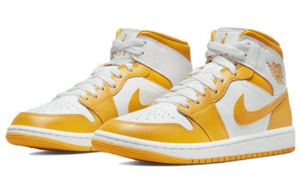 Nike Air Jordan 1 Mid Tops Retro Koripallokengät Naisille Kulta