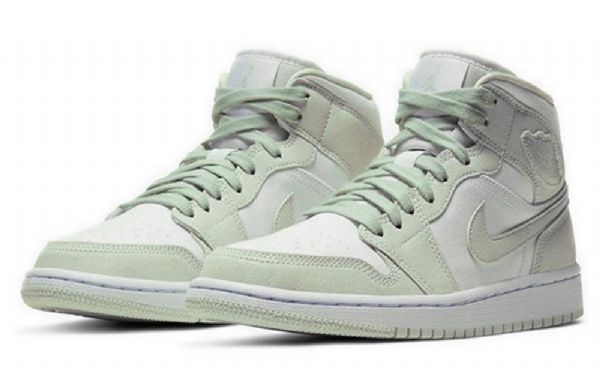 Nike Air Jordan 1 Mid Tops Retro Koripallokengät Naisille Mint