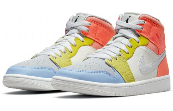 Nike Air Jordan 1 Mid Tops Retro Koripallokengät Naisille Monivärinen