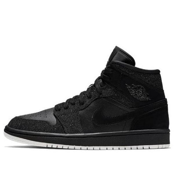 Nike Air Jordan 1 Mid Tops Retro Koripallokengät Naisille Musta