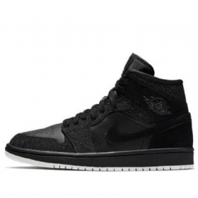Nike Air Jordan 1 Mid Tops Retro Koripallokengät Naisille Musta