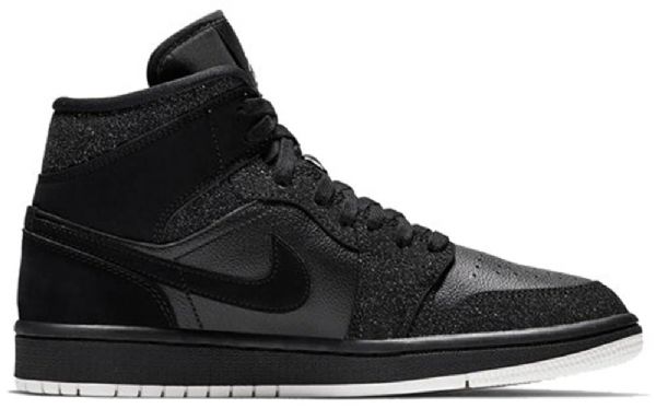 Nike Air Jordan 1 Mid Tops Retro Koripallokengät Naisille Musta
