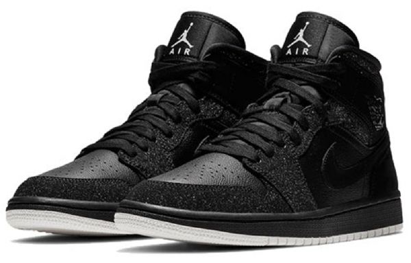 Nike Air Jordan 1 Mid Tops Retro Koripallokengät Naisille Musta