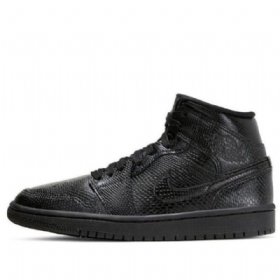 Nike Air Jordan 1 Mid Tops Retro Koripallokengät Naisille Musta