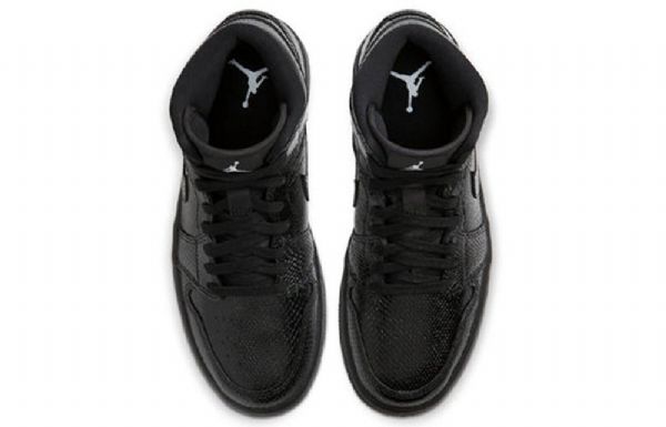 Nike Air Jordan 1 Mid Tops Retro Koripallokengät Naisille Musta