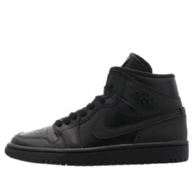 Nike Air Jordan 1 Mid Tops Retro Koripallokengät Naisille Musta
