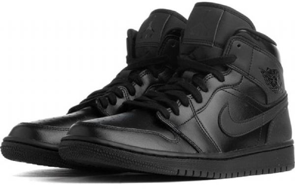 Nike Air Jordan 1 Mid Tops Retro Koripallokengät Naisille Musta