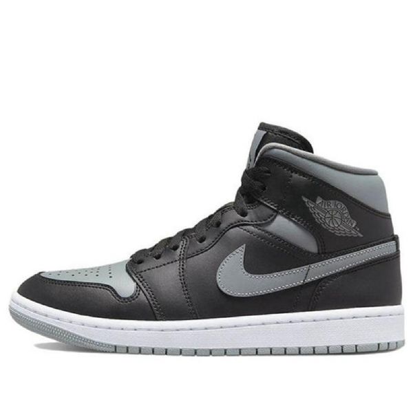 Nike Air Jordan 1 Mid Tops Retro Koripallokengät Naisille Musta Harmaa
