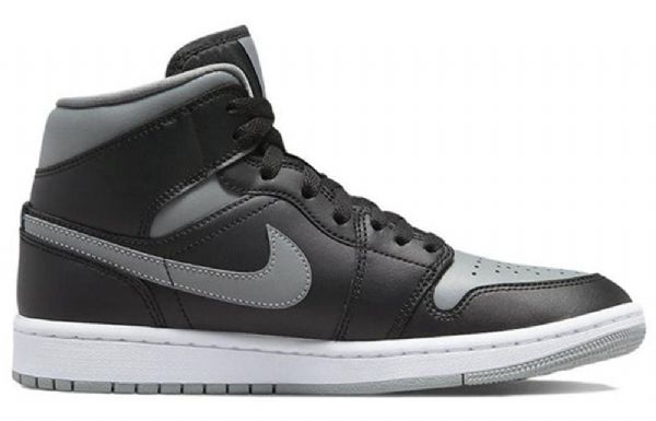 Nike Air Jordan 1 Mid Tops Retro Koripallokengät Naisille Musta Harmaa