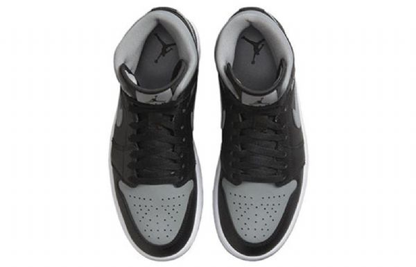 Nike Air Jordan 1 Mid Tops Retro Koripallokengät Naisille Musta Harmaa