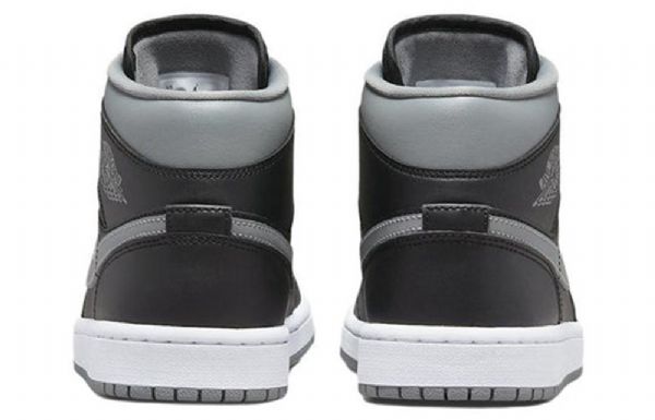 Nike Air Jordan 1 Mid Tops Retro Koripallokengät Naisille Musta Harmaa