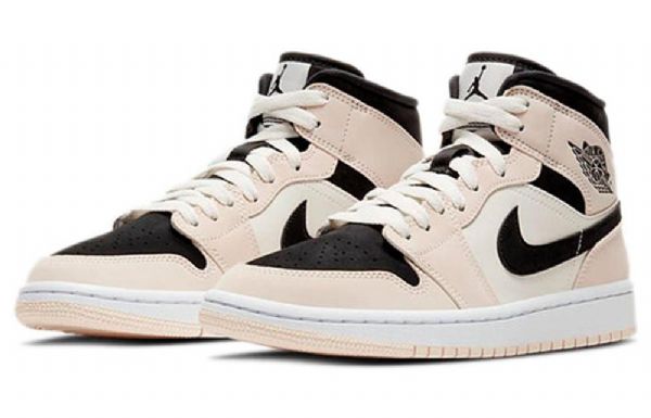 Nike Air Jordan 1 Mid Tops Retro Koripallokengät Naisille Oranssi