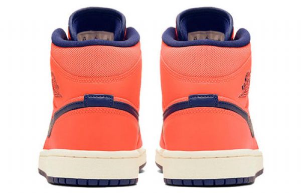 Nike Air Jordan 1 Mid Tops Retro Koripallokengät Naisille Oranssi