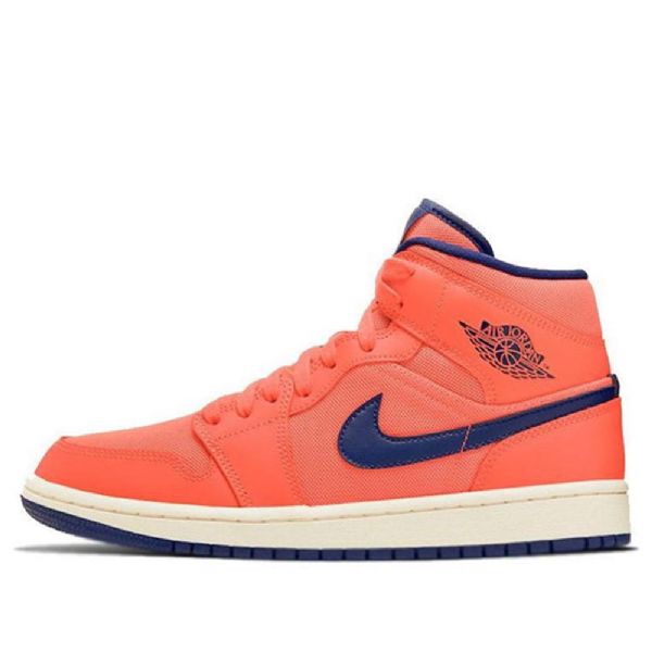 Nike Air Jordan 1 Mid Tops Retro Koripallokengät Naisille Oranssi