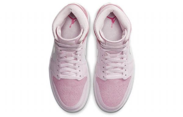 Nike Air Jordan 1 Mid Tops Retro Koripallokengät Naisille Pinkki