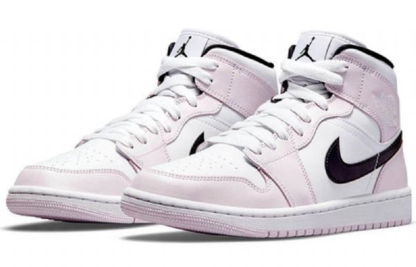 Nike Air Jordan 1 Mid Tops Retro Koripallokengät Naisille Pinkki