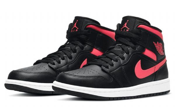 Nike Air Jordan 1 Mid Tops Retro Koripallokengät Naisille Punainen