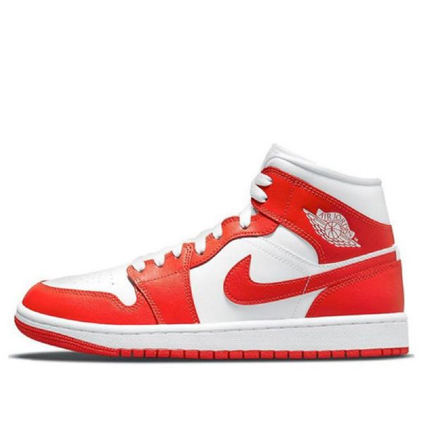 Nike Air Jordan 1 Mid Tops Retro Koripallokengät Naisille Punainen
