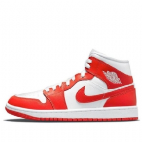 Nike Air Jordan 1 Mid Tops Retro Koripallokengät Naisille Punainen