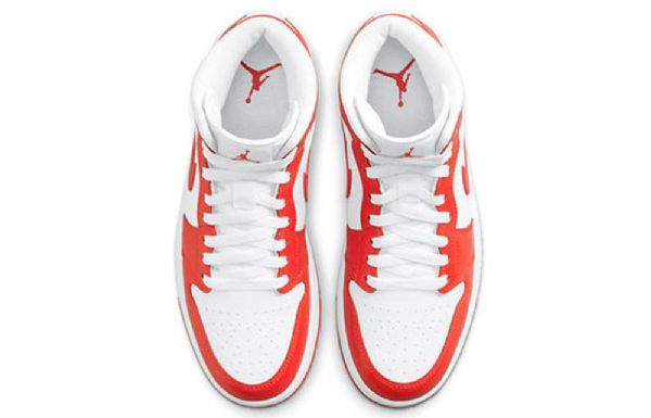 Nike Air Jordan 1 Mid Tops Retro Koripallokengät Naisille Punainen