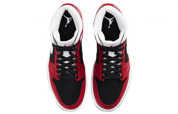 Nike Air Jordan 1 Mid Tops Retro Koripallokengät Naisille Punainen Musta