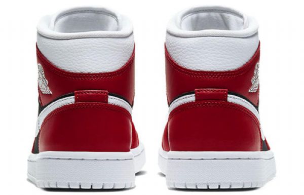 Nike Air Jordan 1 Mid Tops Retro Koripallokengät Naisille Punainen Musta