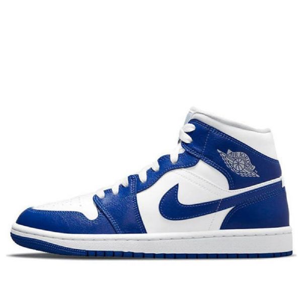 Nike Air Jordan 1 Mid Tops Retro Koripallokengät Naisille Siniset