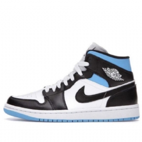 Nike Air Jordan 1 Mid Tops Retro Koripallokengät Naisille Siniset