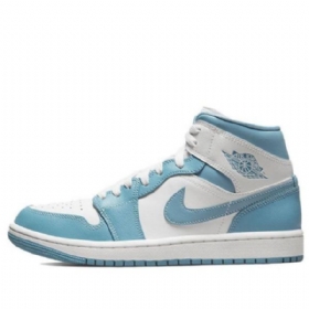Nike Air Jordan 1 Mid Tops Retro Koripallokengät Naisille Siniset