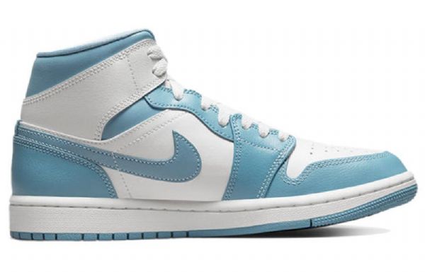 Nike Air Jordan 1 Mid Tops Retro Koripallokengät Naisille Siniset