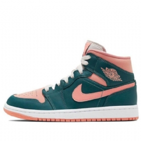 Nike Air Jordan 1 Mid Tops Retro Koripallokengät Naisille Tummanvihreä