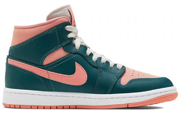 Nike Air Jordan 1 Mid Tops Retro Koripallokengät Naisille Tummanvihreä