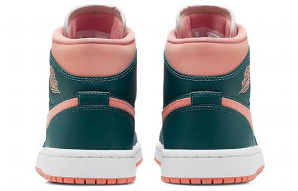 Nike Air Jordan 1 Mid Tops Retro Koripallokengät Naisille Tummanvihreä
