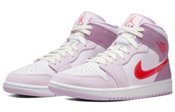 Nike Air Jordan 1 Mid Tops Retro Koripallokengät Naisille Vaaleanvioletti