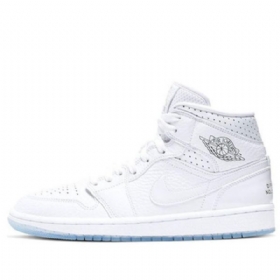 Nike Air Jordan 1 Mid Tops Retro Koripallokengät Naisille Valkoinen
