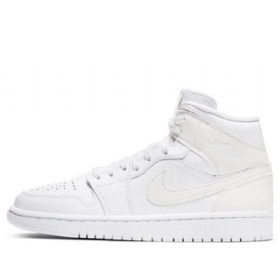 Nike Air Jordan 1 Mid Tops Retro Koripallokengät Naisille Valkoinen