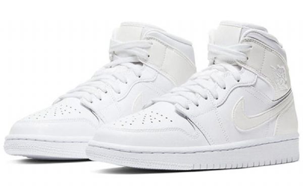 Nike Air Jordan 1 Mid Tops Retro Koripallokengät Naisille Valkoinen