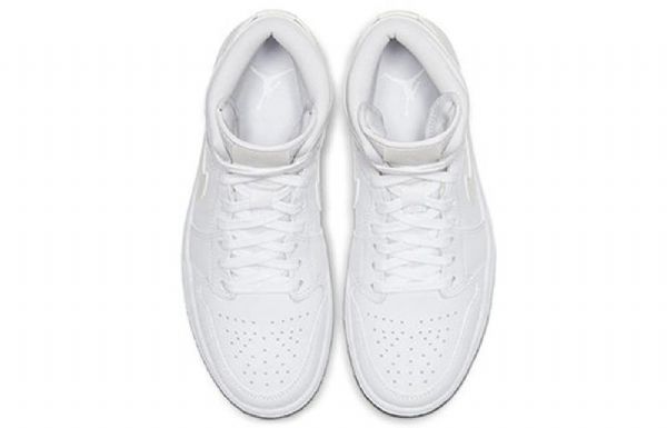 Nike Air Jordan 1 Mid Tops Retro Koripallokengät Naisille Valkoinen