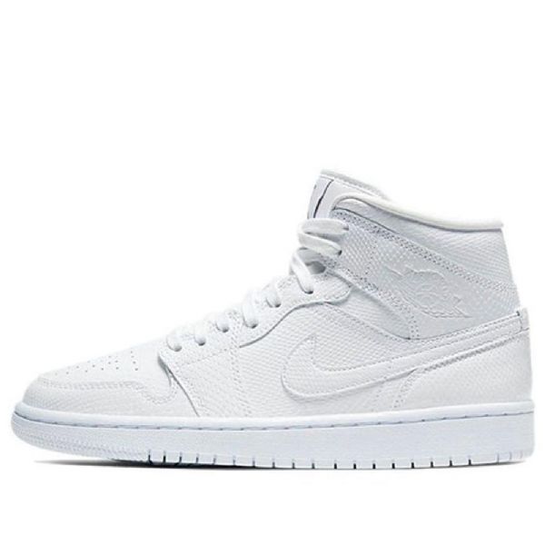 Nike Air Jordan 1 Mid Tops Retro Koripallokengät Naisille Valkoinen