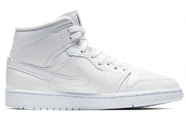 Nike Air Jordan 1 Mid Tops Retro Koripallokengät Naisille Valkoinen