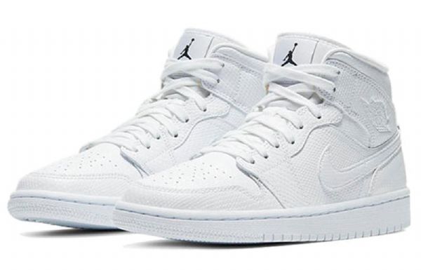 Nike Air Jordan 1 Mid Tops Retro Koripallokengät Naisille Valkoinen