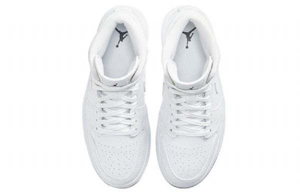 Nike Air Jordan 1 Mid Tops Retro Koripallokengät Naisille Valkoinen