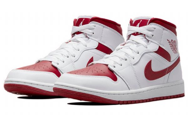 Nike Air Jordan 1 Mid Tops Retro Koripallokengät Naisille Valkoinen
