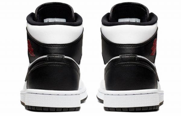 Nike Air Jordan 1 Mid Tops Retro Koripallokengät Naisille Valkoinen Musta