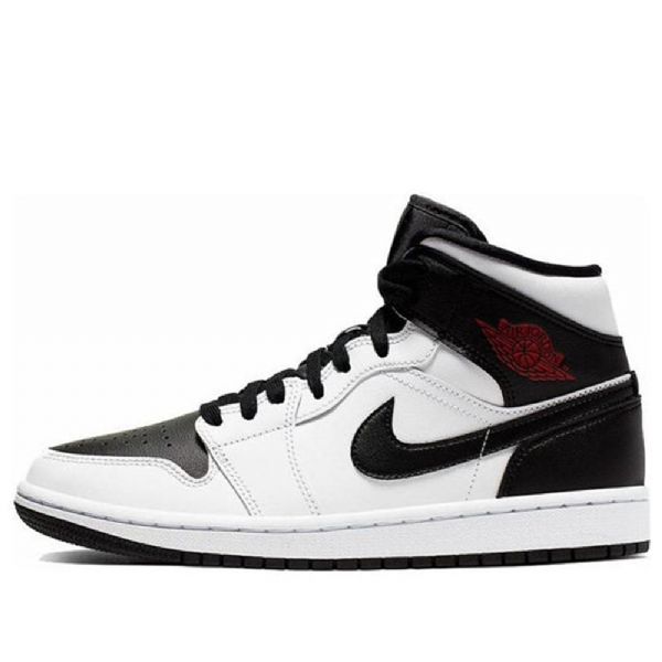Nike Air Jordan 1 Mid Tops Retro Koripallokengät Naisille Valkoinen Musta