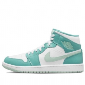 Nike Air Jordan 1 Mid Tops Retro Koripallokengät Naisille Vihreä