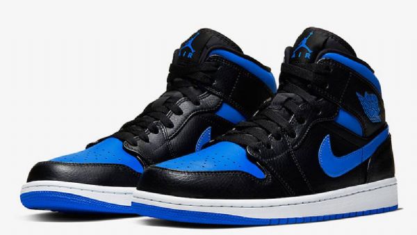 Nike Air Jordan 1 Mid Tops Royal Kengät Naisille Sininen