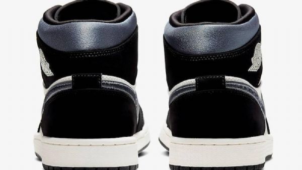 Nike Air Jordan 1 Mid Tops Satiinikengät Miehille Harmaa